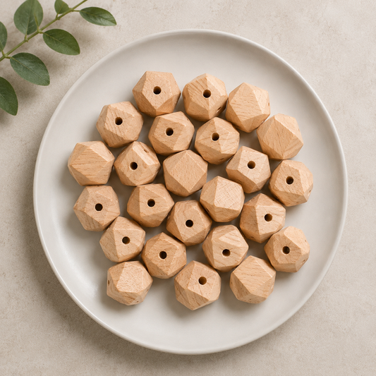 Abacus and Hexagon Wood Beads